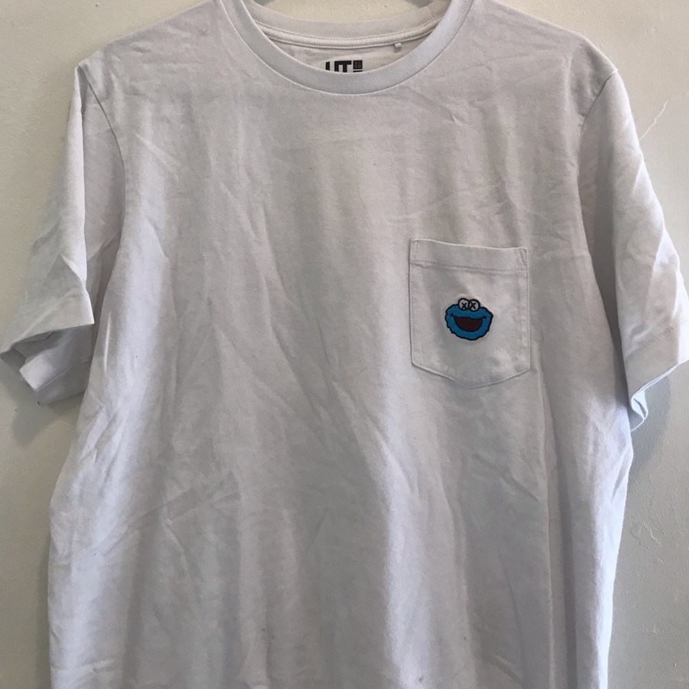 KAWS x Sesame Street Cookie Monster tee